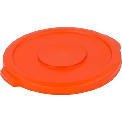 Carlisle Bronco 10 Gal. Orange Round Trash Can (6-Pack)-34101024 - The ...