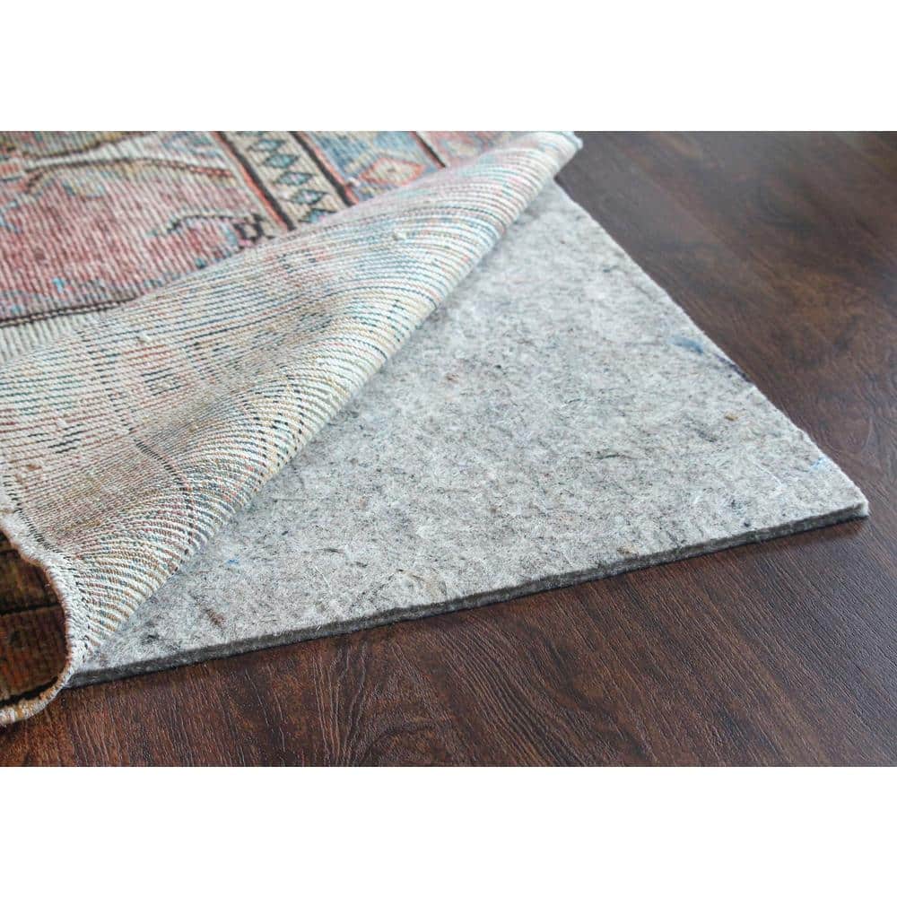 Classic 8' x 10' Gray Felt Cushioned Rug Pad