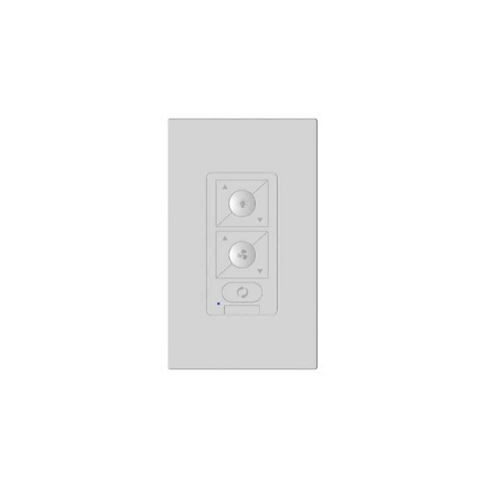 White Modern RF Ceiling Fan Wall Control