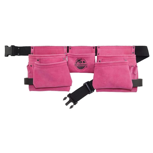 pink tool belt pouch