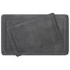 Terry Light Gray 24 in. x 40 in Microfiber Memory Foam. 2-Piece Set Large  Bath Mat Set YMB011741 - The Home Depot