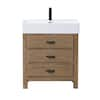 Ari Kitchen and Bath Ava 30 in. Single Bath Vanity in Reclaim Fir with ...