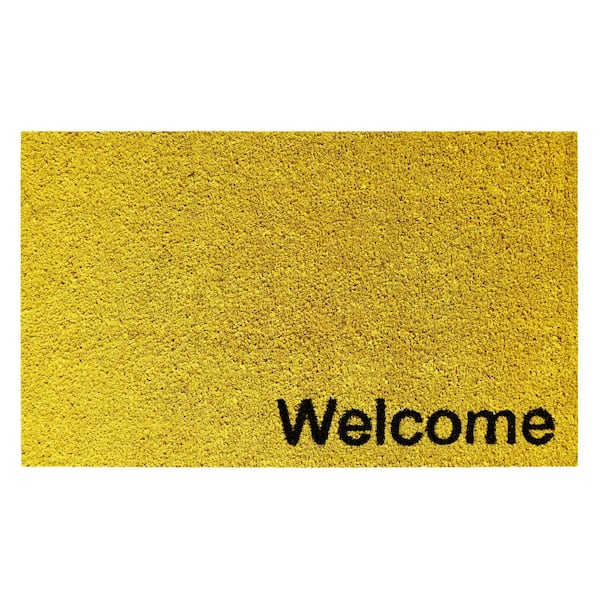 Calloway Mills Collins Yellow Pastel Welcome Doormat, 24" x 36"