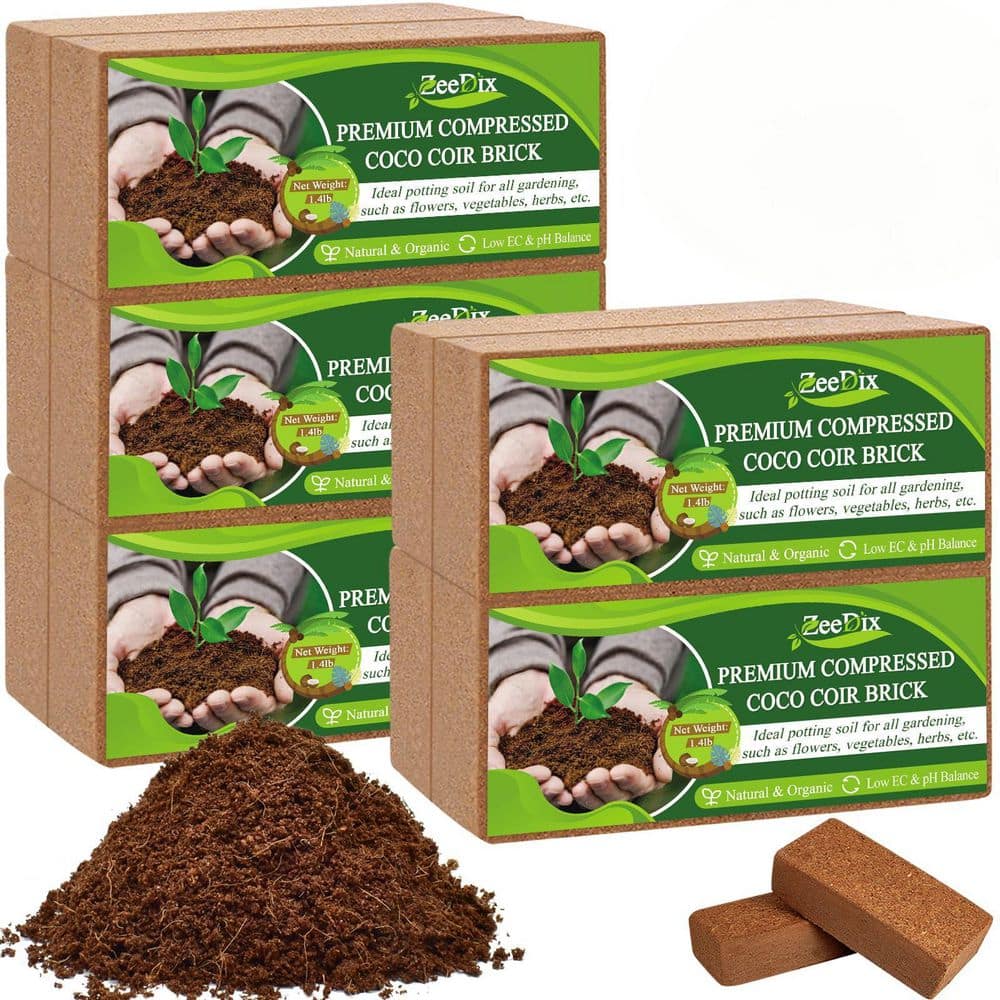 NVNOO 8 in. x 4 in. x 2 in. 24 Gal. Natural Fiber Coconut Coir
