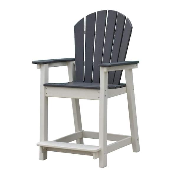 Wildaven Eco-Friendly Material Plastic Adirondack Outdoor Bar Stool ...