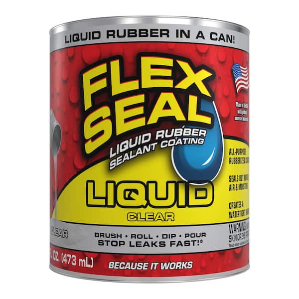 FLEX SEAL FAMILY OF PRODUCTS Flex Seal Liquid Clear 16 oz. Liquid Rubber Sealant Coating