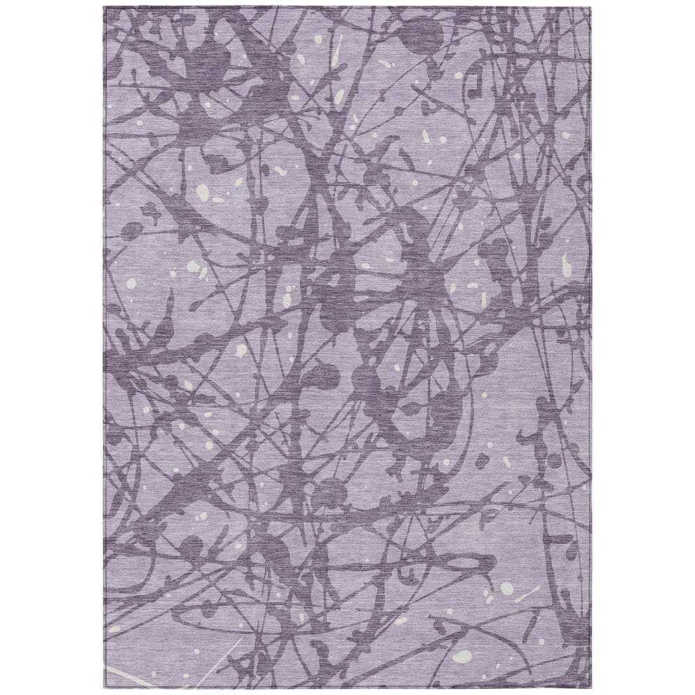 Chantille Machine Washable Indoor/Outdoor Abstract ACN2597 Lavender 3 ft. x 4 ft. Area Rug price history on PriceWatchPro