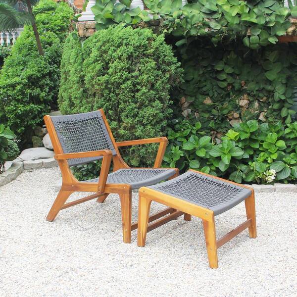 MADE 4 HOME Sevilla Chair with Footrest Wood Outdoor Lounge MADE 4 HOME Sevilla Chair with Footrest Wood Outdoor Lounge