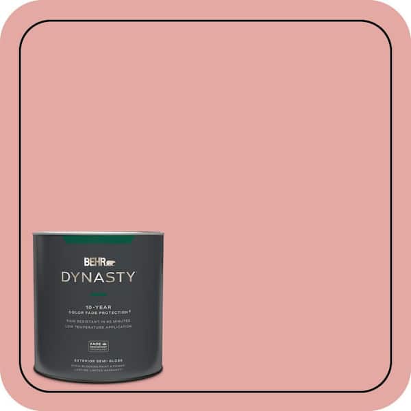 BEHR DYNASTY 1 qt. #MQ4-03 Coral Fountain Semi-Gloss Enamel Exterior Stain-Blocking Paint & Primer