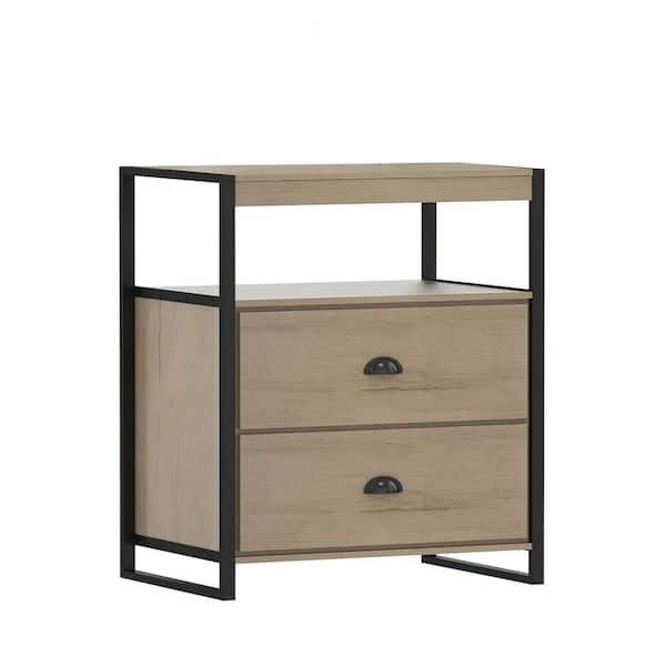 A&E Karyl 23.6 in. W x 30 in. H x 17.7 in. D Brown Over The Toilet Storage with Drawers