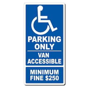 12 in. x 24 in. x 0.032 Aluminum Van Accessible Parking