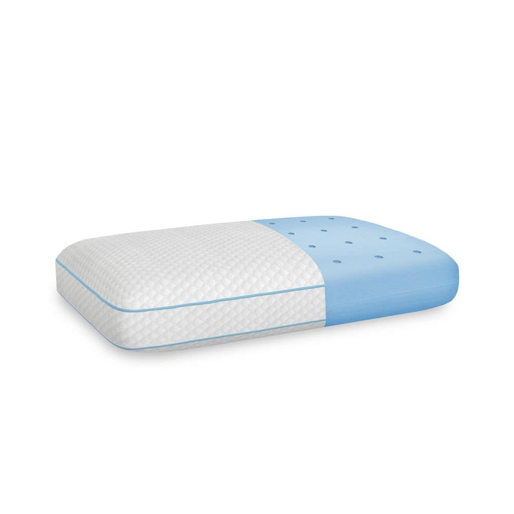 Medium Density Hypoallergenic Gel-Infused Memory Foam Bed Pillow