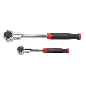 1/4 in. and 3/8 in. Drive 72-Tooth Cushion Grip Roto-Ratchet Set (2-Piece)