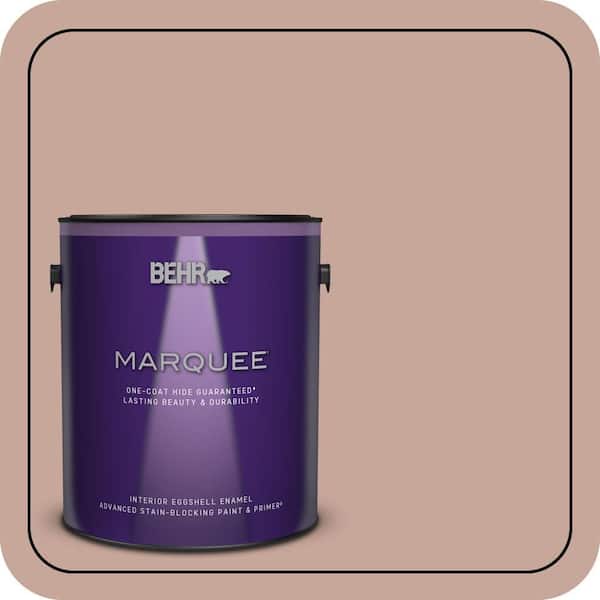 BEHR MARQUEE 1 gal. #ICC-53 Cozy Blanket Eggshell Enamel Interior Paint and Primer