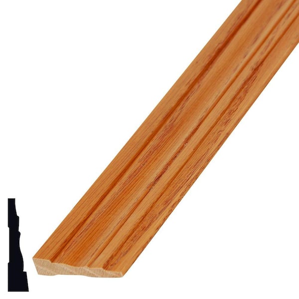 1/2 in. D x 2-1/4 in. W x 84 in. L Prefinished Oak Casing Stained Golden Oak LWM332