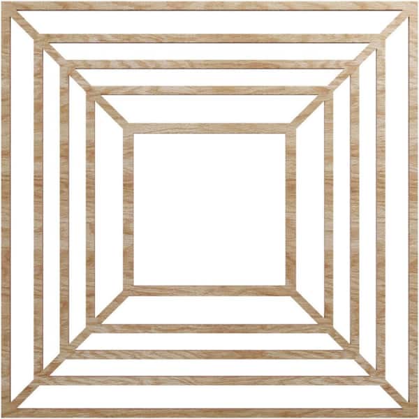 Ekena Millwork 0.25 in. x 6.625 in. x 18 in. Wood Medallion Moulding