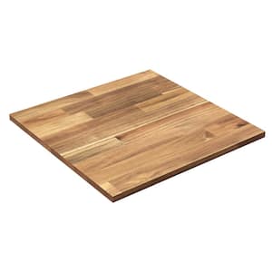 2.3 ft. L x 28 in. D, Acacia Butcher Block Table Top Countertop in Clear with Square Edge (Pack of 3)