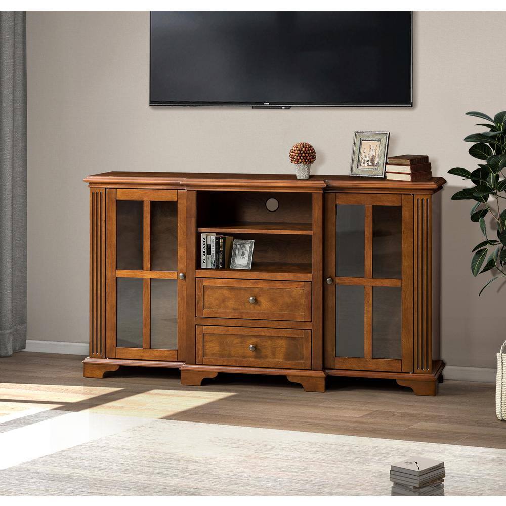 Cedric Acorn TV Stand for TVs up to 65 in. with 2 Drawers - thumbnail 10
