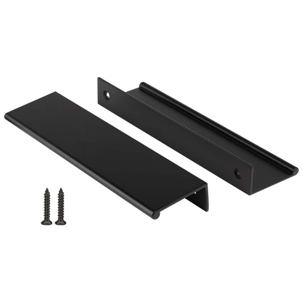 10-Pack 5-1/16 in. Black Cabinet Pulls, Kitchen Cabinet Handles, Aluminum Alloy Edge Finger Pull for Dresser and Drawer price history on PriceWatchPro