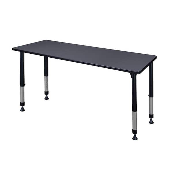 Regency Rumel 60 in. x 24 in. H Grey Adjustable Classroom Table