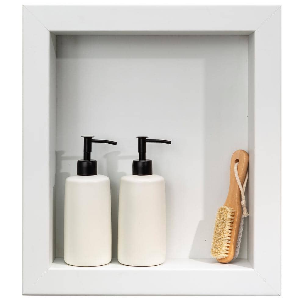 Dusty Pearl 17.5" x 15.5" PVC Shower Niche