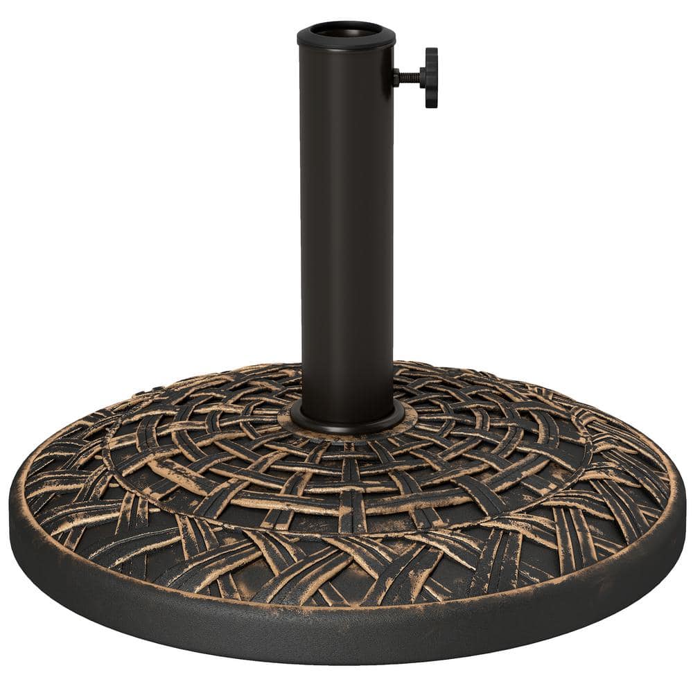 26 lbs. Concrete Heavy Duty Umbrella Stand, Patio Umbrella Base, 19 in. for