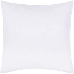 Chandler 1-Piece White Solid Color 26 in. H x 26 in. W Linen/Cotton Euro Sham Duvet Cover Set