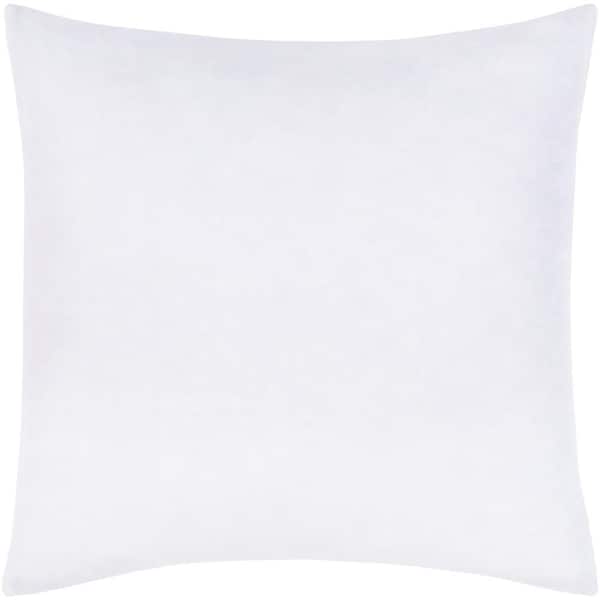 Artistic Weavers Chandler 1-Piece White Solid Color 26 in. H x 26 in. W Linen/Cotton Euro Sham Duvet Cover Set