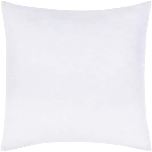 Chandler 1-Piece White Solid Color 26 in. H x 26 in. W Linen/Cotton Euro Sham Duvet Machine-Washable Cover Set