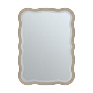 Rowyn 28.0 in. W x 38.0 in. H Framed Wall Bathroom Vanity Mirror in Natural