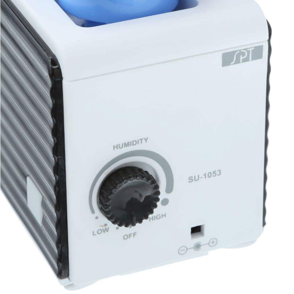 Compact Black and White Ultrasonic Personal Humidifier