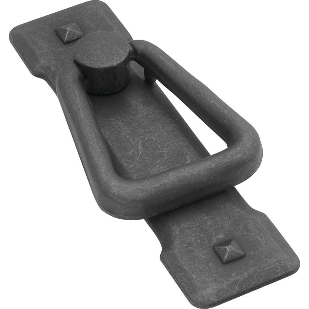 Antique Black Rustic Ring Cabinet Pull with Mounting Hardware