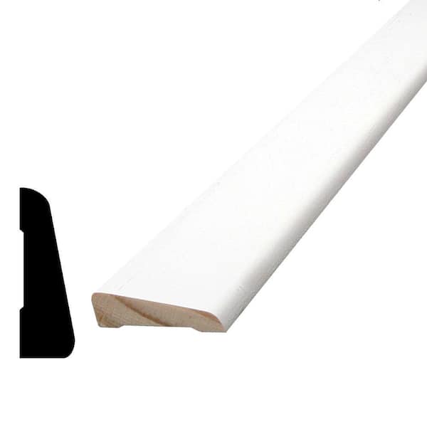 Alexandria Moulding 7/16 in. x 1-7/16 in. x 84 in. Primed Finger-Jointed Pine Wood Casing Moulding