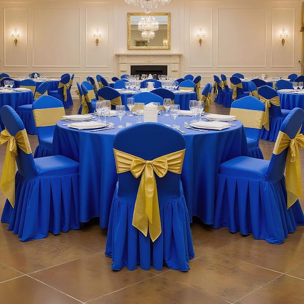 30 Piece Blue Chair Covers Fits Chair Measures up to 20.08 x 17.72 x 37.4 in., Polyester Spandex Chair Cover for Wedding