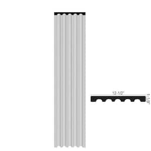 1-1/8 in. x 12-1/2 in. x 78-3/4 in. Fluted Polyurethane Pilaster Moulding Pro Pack (2-PCS x 78.75 in.)