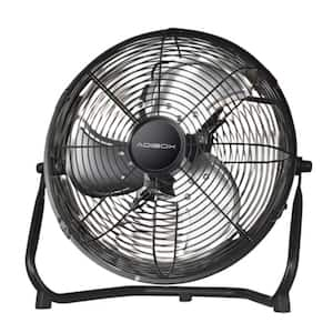 20 in. 3 fan speeds Drum Fan in Black, High-Velocity Industrial Heavy Duty Metal with Tilting Head for Indoor/Outdoor