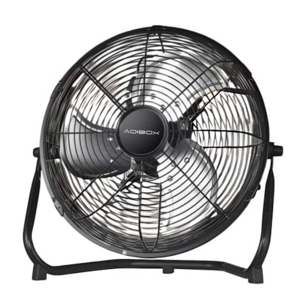 Adrinfly 20 in. 3 fan speeds Drum Fan in Black, High-Velocity Industrial Heavy Duty Metal with Tilting Head for Indoor/Outdoor