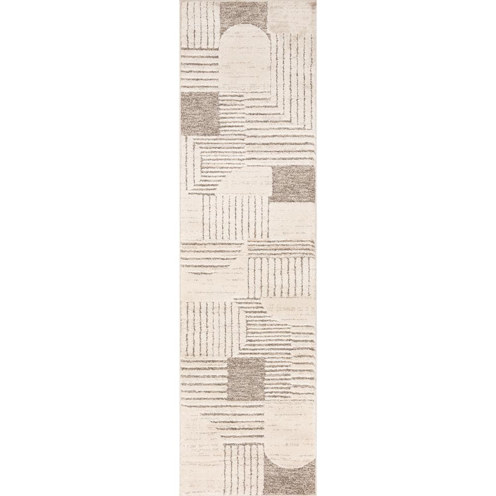 Retro Gray 2 ft. x 7 ft. Contemporary Runner Rug price history on PriceWatchPro