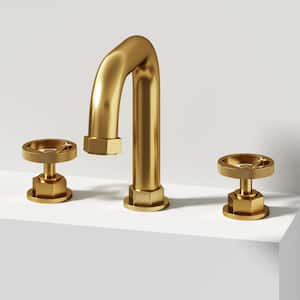 Hart 7 in. Widespread 2-Handle Bathroom Faucet in Matte Brushed Gold
