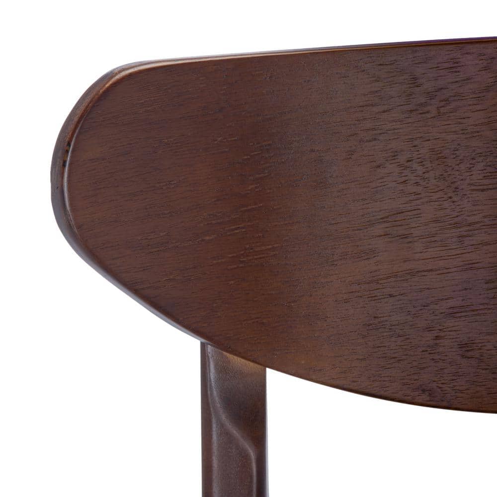Thaxton Walnut Mid-Century Modern Counter Stool