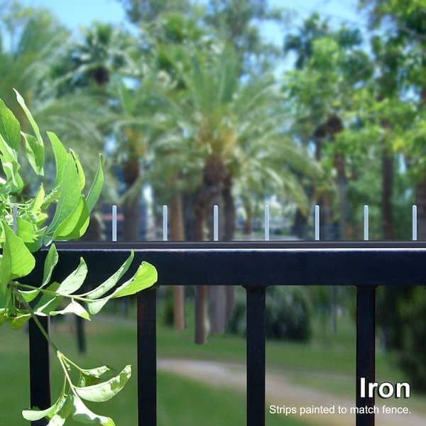 46 in. Steel Fence and Wall Spike Strips (6-Pack + Adhesive)