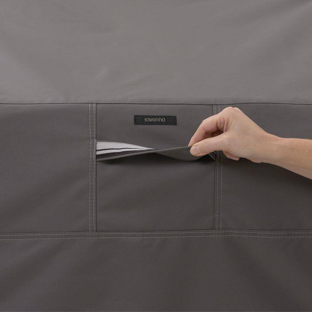 Medium Dark Taupe Water-Resistant Patio Loveseat Cover