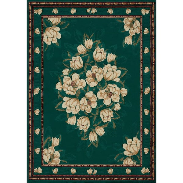 Manhattan Magnolia Hunter 3 ft. 11 in. x 5 ft. 3 in. Area Rug