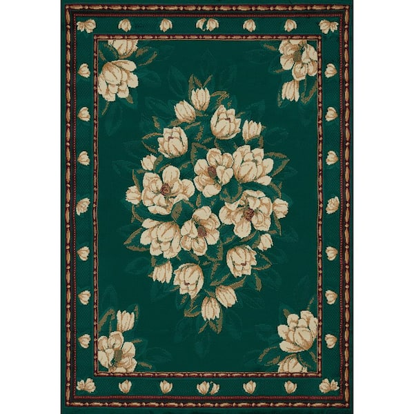 United Weavers Manhattan in Green 7 ft. 6 in. x 5 ft. 3 in. Abstract Polypropylene Area Rug