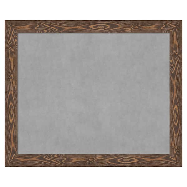 Bridge Brown 46 in. x 38 in. Framed Magnetic Board