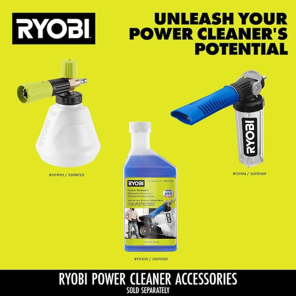 RYOBI ONE+ 18V 700 PSI 0.8 GPM Cordless Cold Water Electric Power