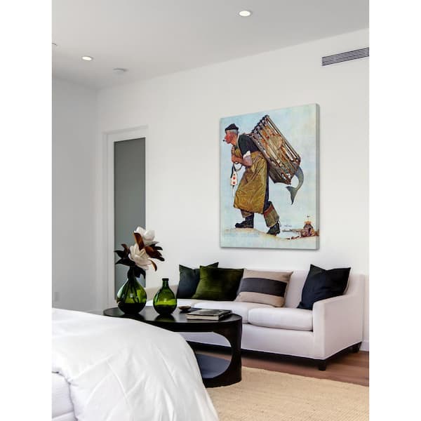  Derek Melville Harbour View Canvas Print, Multi-Colour, 40 x  40 cm : Home & Kitchen