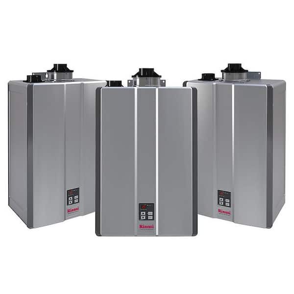Rinnai Super High Efficiency Plus 11 GPM Residential 199,000 BTU Natural Gas Interior Tankless Water Heater (3-Pack)
