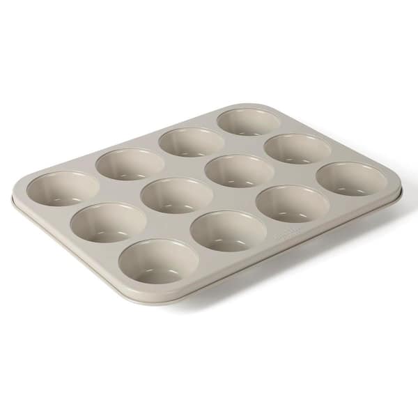 Gallen 12-Cup Nonstick Carbon Steel Muffin Pan in Champagne Gold