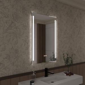 Spring 24 in. W x 36 in. H Rectangular Frameless LED Wall Bathroom Vanity Mirror